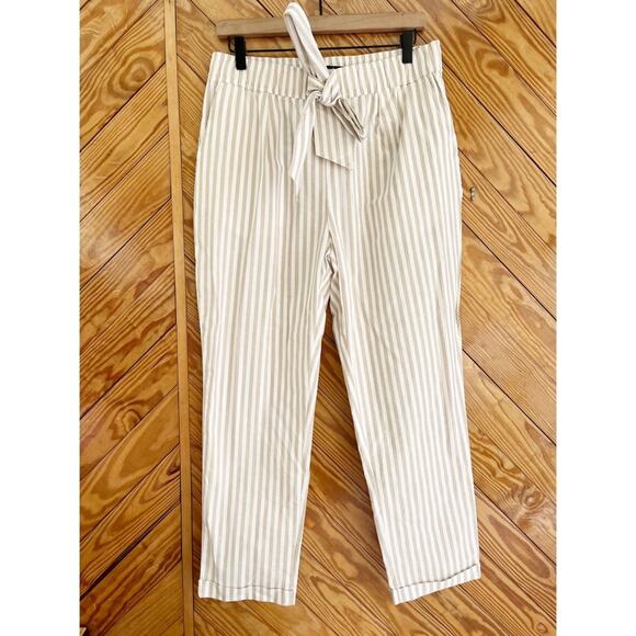 ZARA Striped High Rise Trouser Pants - Picture 1 of 5